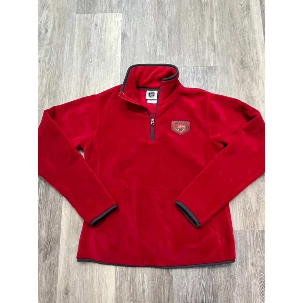 Minnesota Wild NHL Fleece Jacket Red Size Medium 2000s